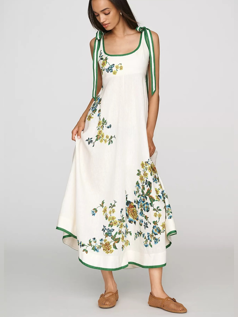 Alemais Phyllis Ballet Linen Dress, 2 4 6 8